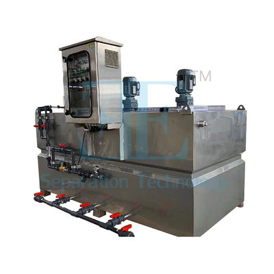 PLC sterowany system dozowania polimeru z wyświetlaczem dotykowym i agitatorem magazynowym o mocy 0,75 kW